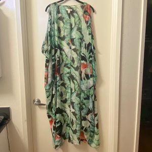 Long flowy open caftan